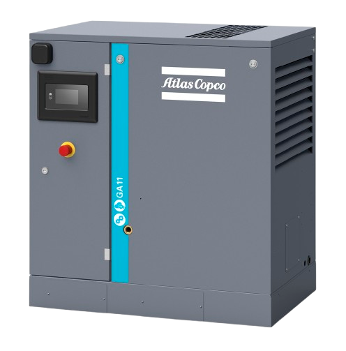 Atlas Copco GA 11 Fixed Speed Industrial Air Compressor Atlas Copco GA 11 Fixed Speed industrial air compressor with Elektronikon controller and integrated design